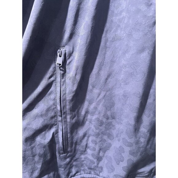 Athleta Brooklyn Bomber Jacket, Leopard Medieval Violet SIZE 2X - Picture 7 of 13